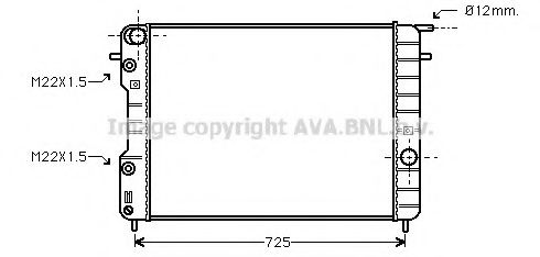 Imagine Radiator, racire motor AVA QUALITY COOLING OL2248