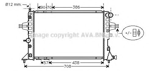 Imagine Radiator, racire motor AVA QUALITY COOLING OL2253