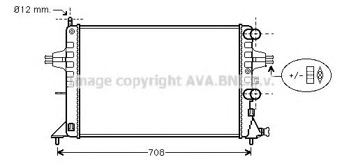 Imagine Radiator, racire motor AVA QUALITY COOLING OL2255