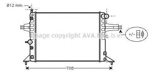 Imagine Radiator, racire motor AVA QUALITY COOLING OL2256