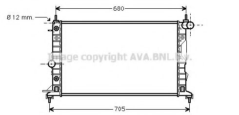 Imagine Radiator, racire motor AVA QUALITY COOLING OL2324