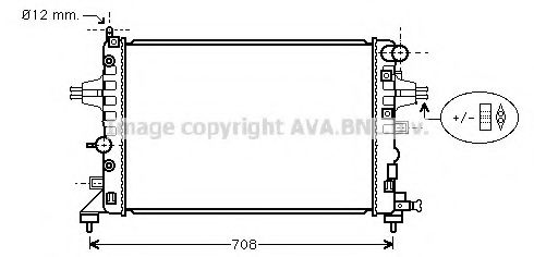 Imagine Radiator, racire motor AVA QUALITY COOLING OL2362