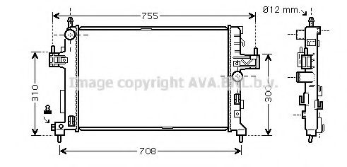 Imagine Radiator, racire motor AVA QUALITY COOLING OL2380