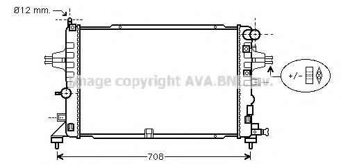 Imagine Radiator, racire motor AVA QUALITY COOLING OL2381