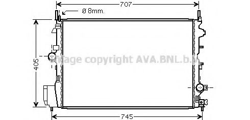 Imagine Radiator, racire motor AVA QUALITY COOLING OL2396