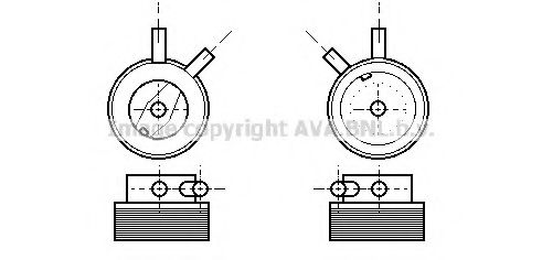 Imagine Radiator ulei, ulei motor AVA QUALITY COOLING OL3215