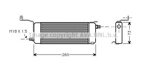 Imagine Radiator ulei, ulei motor AVA QUALITY COOLING OL3258