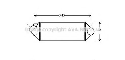 Imagine Intercooler, compresor AVA QUALITY COOLING OL4235