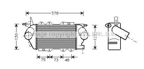 Imagine Intercooler, compresor AVA QUALITY COOLING OL4269