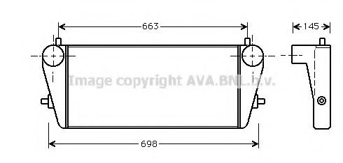 Imagine Intercooler, compresor AVA QUALITY COOLING OL4281