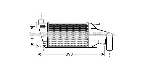 Imagine Intercooler, compresor AVA QUALITY COOLING OL4417