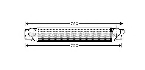 Imagine Intercooler, compresor AVA QUALITY COOLING OL4442