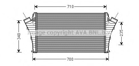 Imagine Intercooler, compresor AVA QUALITY COOLING OL4492