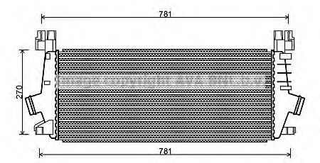 Imagine Intercooler, compresor AVA QUALITY COOLING OL4549