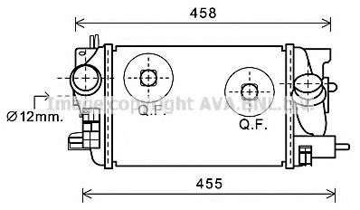 Imagine Intercooler, compresor AVA QUALITY COOLING OL4575