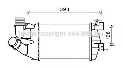 Imagine Intercooler, compresor AVA QUALITY COOLING OL4584