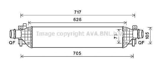 Imagine Intercooler, compresor AVA QUALITY COOLING OL4650