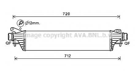 Imagine Intercooler, compresor AVA QUALITY COOLING OL4662