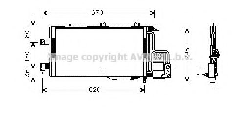 Imagine Condensator, climatizare AVA QUALITY COOLING OL5370