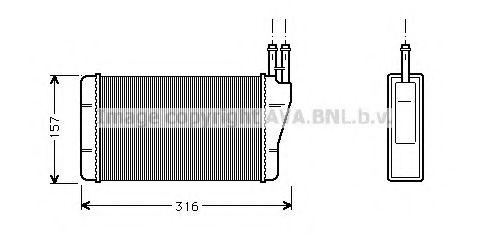 Imagine Schimbator caldura, incalzire habitaclu AVA QUALITY COOLING OL6004