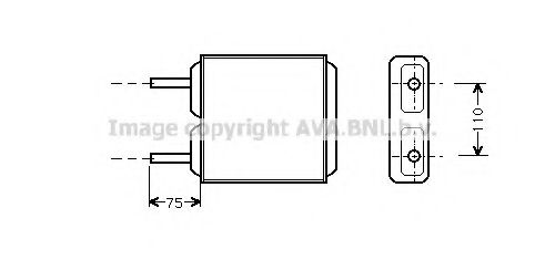 Imagine Schimbator caldura, incalzire habitaclu AVA QUALITY COOLING OL6094