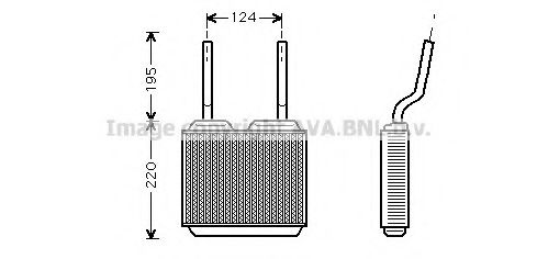 Imagine Schimbator caldura, incalzire habitaclu AVA QUALITY COOLING OL6132