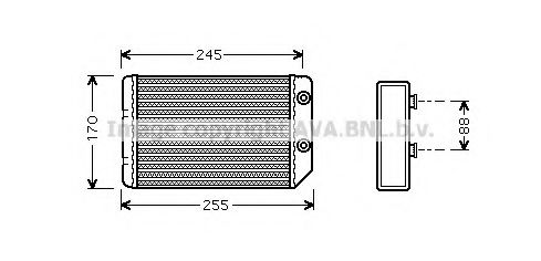 Imagine Schimbator caldura, incalzire habitaclu AVA QUALITY COOLING OL6314