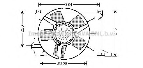 Imagine Ventilator, radiator AVA QUALITY COOLING OL7502