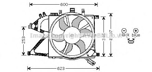 Imagine Ventilator, radiator AVA QUALITY COOLING OL7506