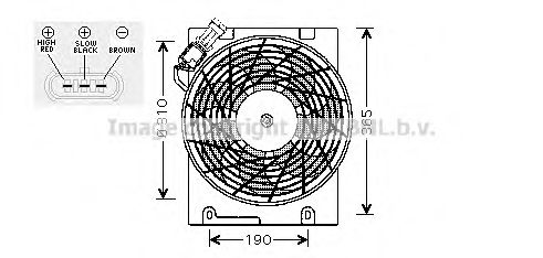 Imagine Ventilator, radiator AVA QUALITY COOLING OL7508