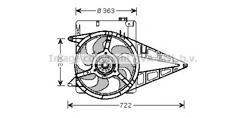 Imagine Ventilator, radiator AVA QUALITY COOLING OL7511