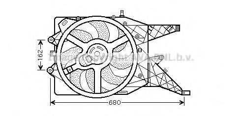 Imagine Ventilator, radiator AVA QUALITY COOLING OL7513