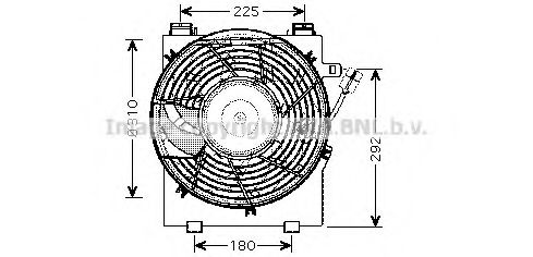 Imagine Ventilator, radiator AVA QUALITY COOLING OL7518