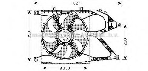 Imagine Ventilator, radiator AVA QUALITY COOLING OL7519