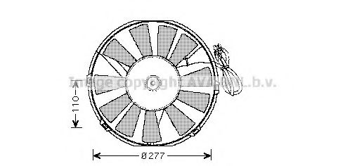 Imagine Ventilator, radiator AVA QUALITY COOLING OL7523