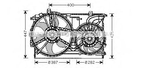 Imagine Ventilator, radiator AVA QUALITY COOLING OL7533