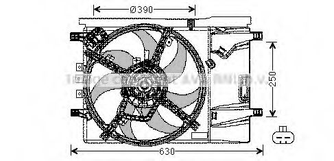 Imagine Ventilator, radiator AVA QUALITY COOLING OL7539