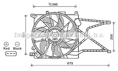 Imagine Ventilator, radiator AVA QUALITY COOLING OL7597