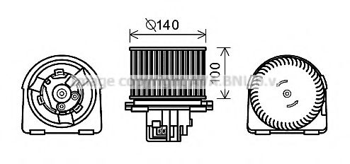 Imagine Electromotor, ventilatie interioara AVA QUALITY COOLING OL8617