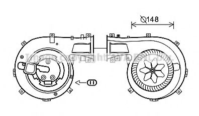 Imagine Electromotor, ventilatie interioara AVA QUALITY COOLING OL8618