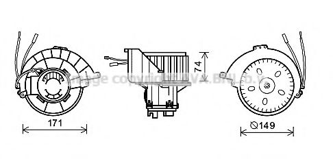 Imagine Electromotor, ventilatie interioara AVA QUALITY COOLING OL8627