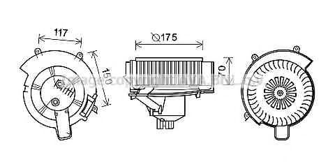 Imagine Electromotor, ventilatie interioara AVA QUALITY COOLING OL8646