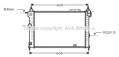 Imagine Radiator, racire motor AVA QUALITY COOLING OLA2191