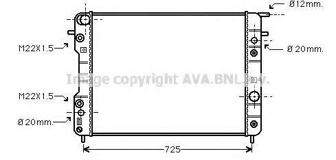 Imagine Radiator, racire motor AVA QUALITY COOLING OLA2193