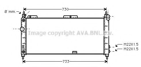 Imagine Radiator, racire motor AVA QUALITY COOLING OLA2200