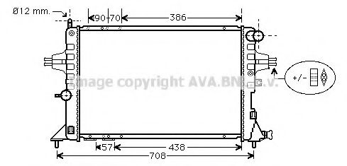 Imagine Radiator, racire motor AVA QUALITY COOLING OLA2252