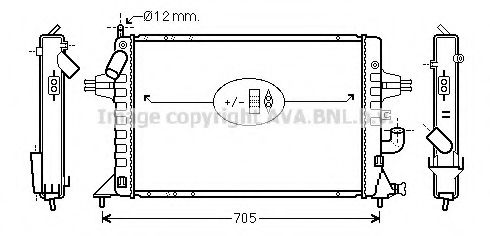 Imagine Radiator, racire motor AVA QUALITY COOLING OLA2294