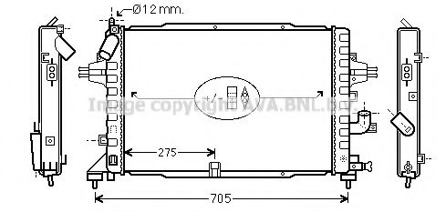 Imagine Radiator, racire motor AVA QUALITY COOLING OLA2383