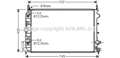 Imagine Radiator, racire motor AVA QUALITY COOLING OLA2388