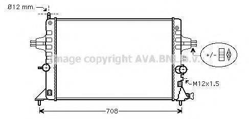 Imagine Radiator, racire motor AVA QUALITY COOLING OLA2440